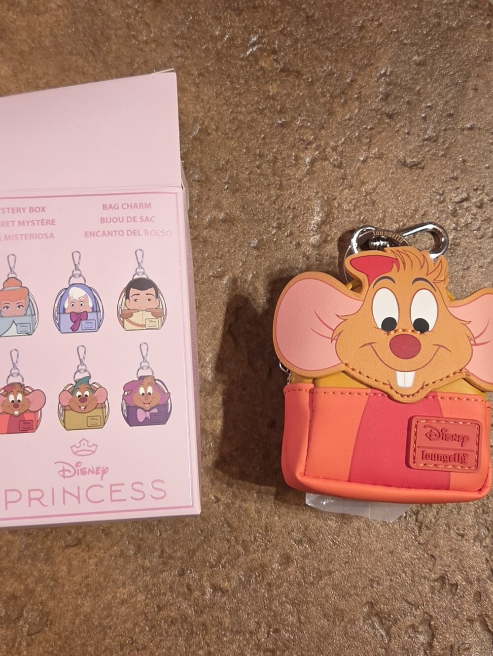 Disney's Cinderella Mystery Mini Backpack Keychain Bag Charm - Jaq